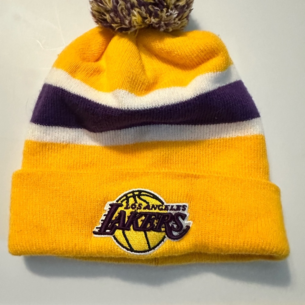 Los Angeles Lakers NBA Yellow Knit Beanie - Kids